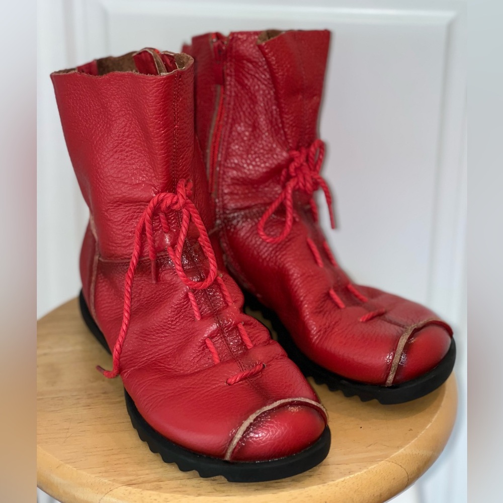Tuo Rui soft leather boots